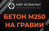 Бетон М250 на гравии в Тосно